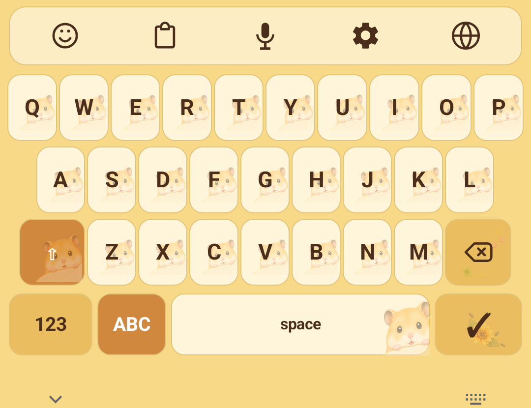 Hammy Picnic keyboard theme preview
